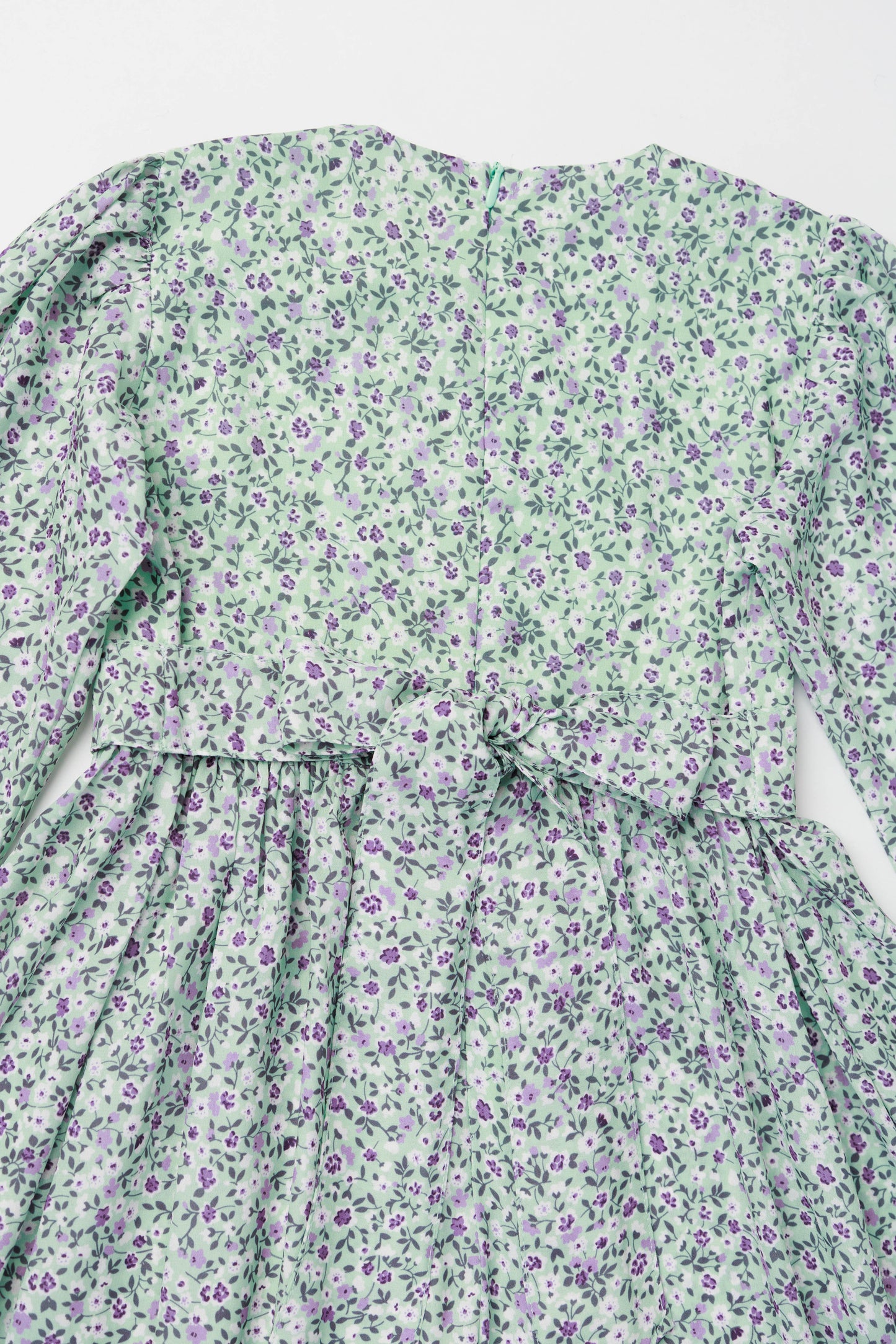 Light Green Flower Dress for Kids - Russian Orthodox Design