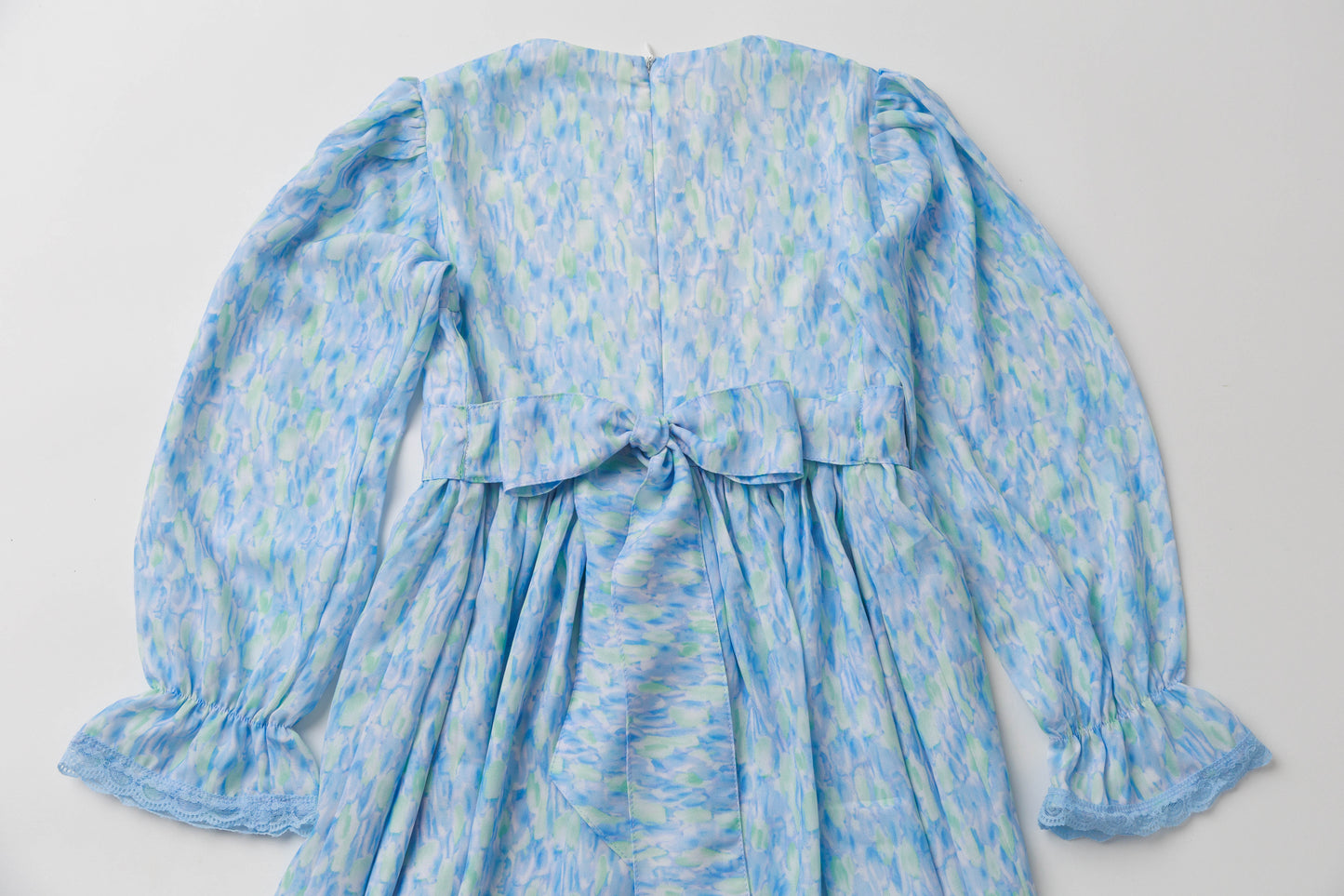 Russian Traditional Orthodox Blue Tie Dye Dress