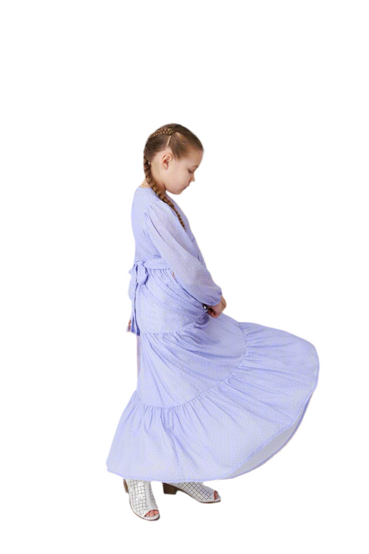 Violet Polka Dot Dress