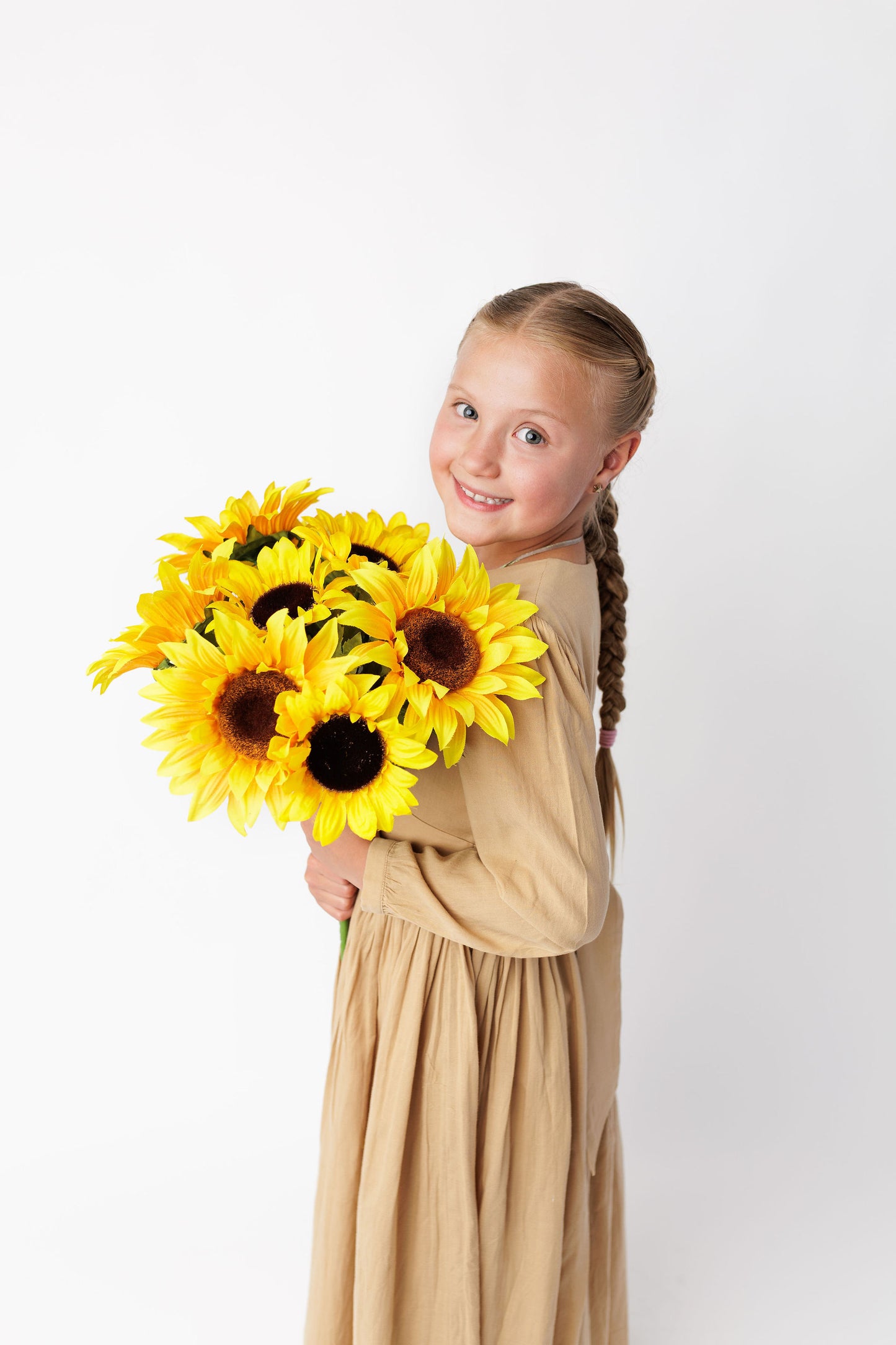 NEW Cotton Khaki Traditional Talichka Dress for Children