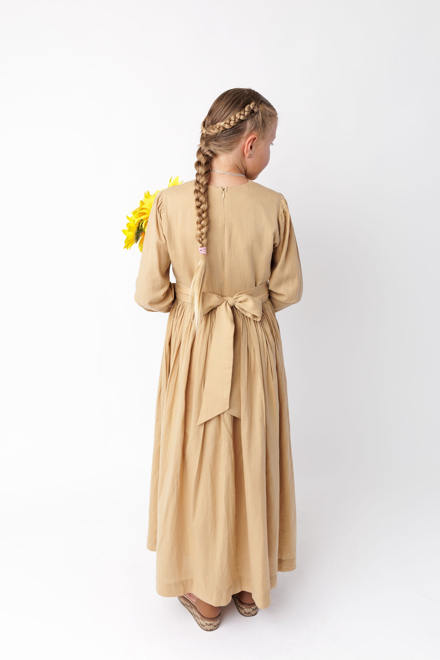 NEW Cotton Khaki Traditional Talichka Dress for Children