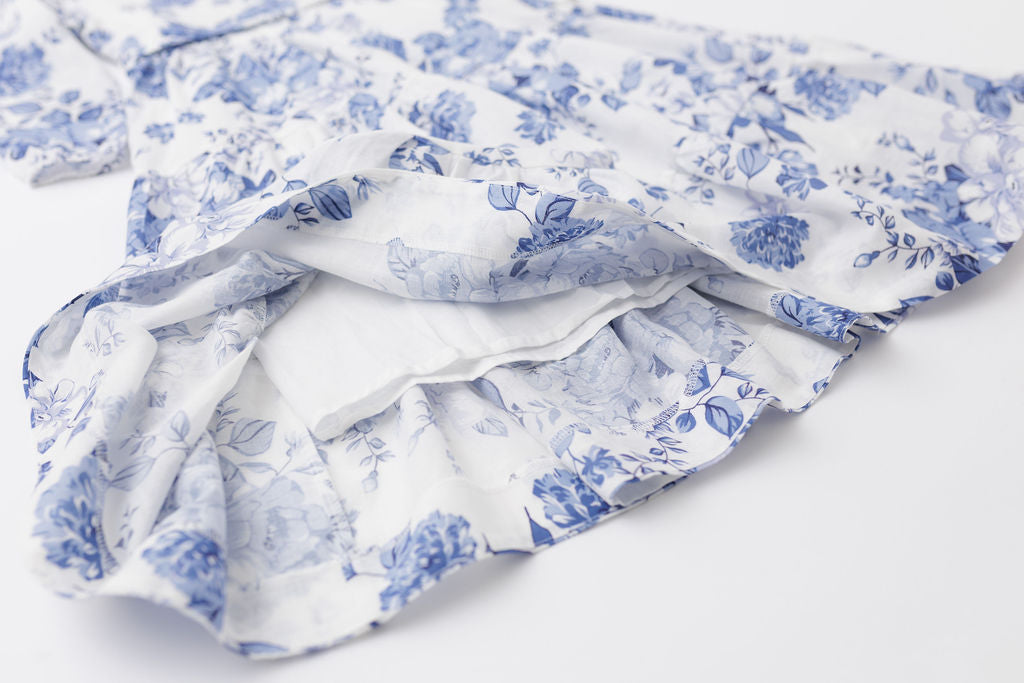Girls Natural Fiber Dress - Tencel Ramie Blend | Sizes 4-12