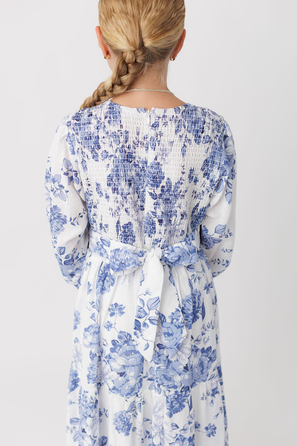 Girls Natural Fiber Dress - Tencel Ramie Blend | Sizes 4-12