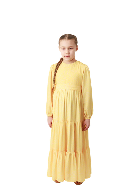 Yellow Polka Dot Traditional Talichka Dress