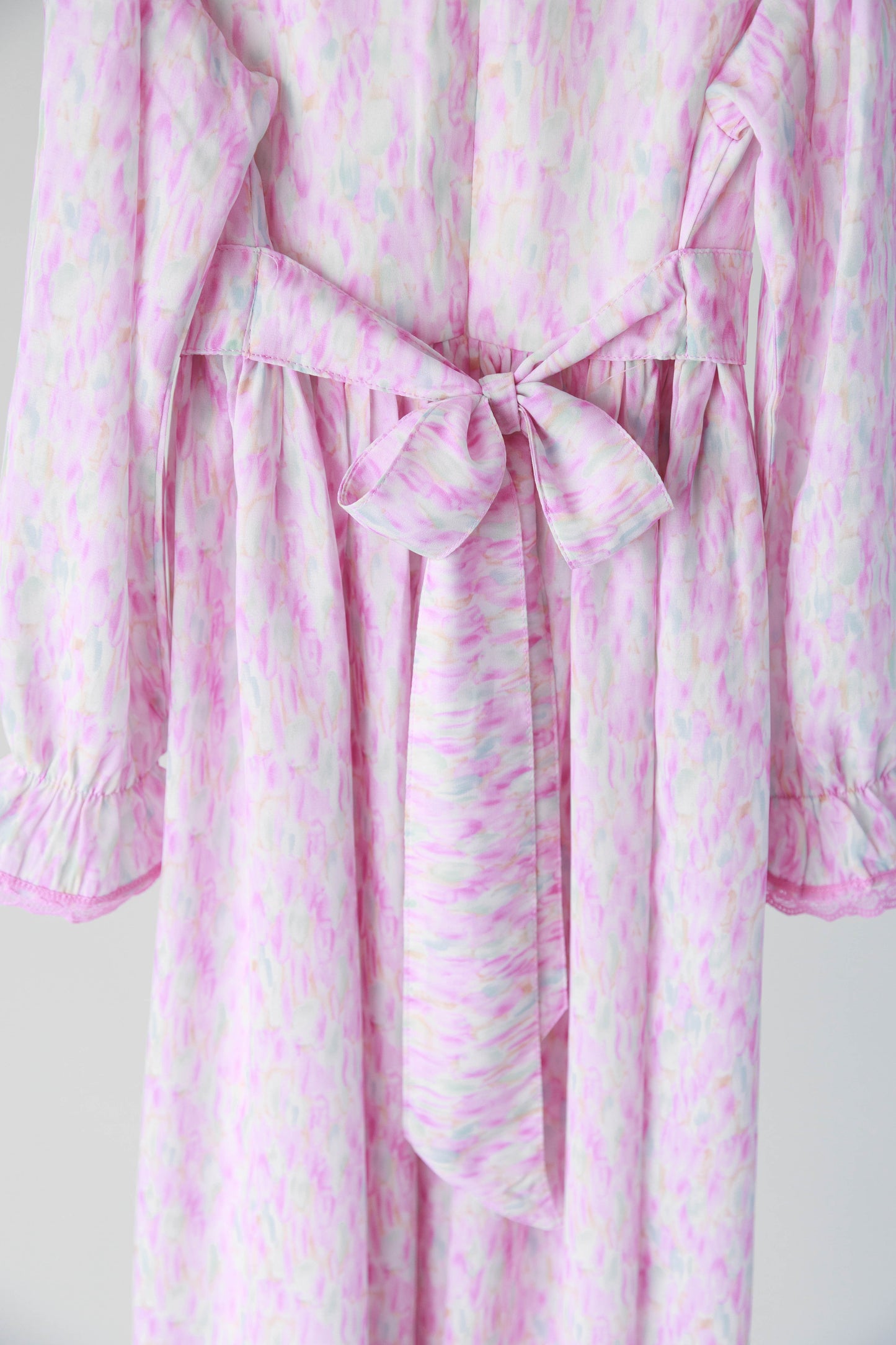 Russian Traditional Pink Tie Dye Dress - Orthodox