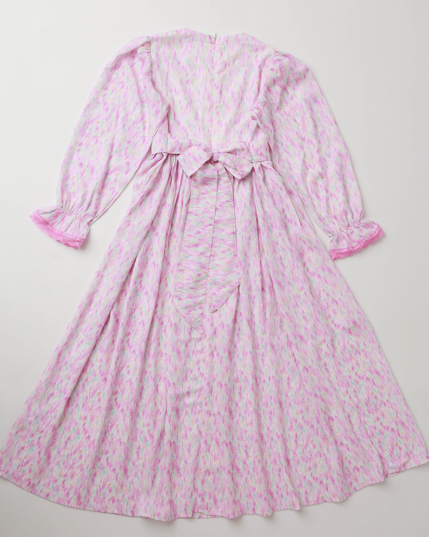 Russian Traditional Pink Tie Dye Dress - Orthodox