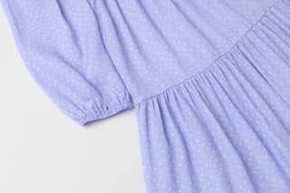 Violet Polka Dot Dress