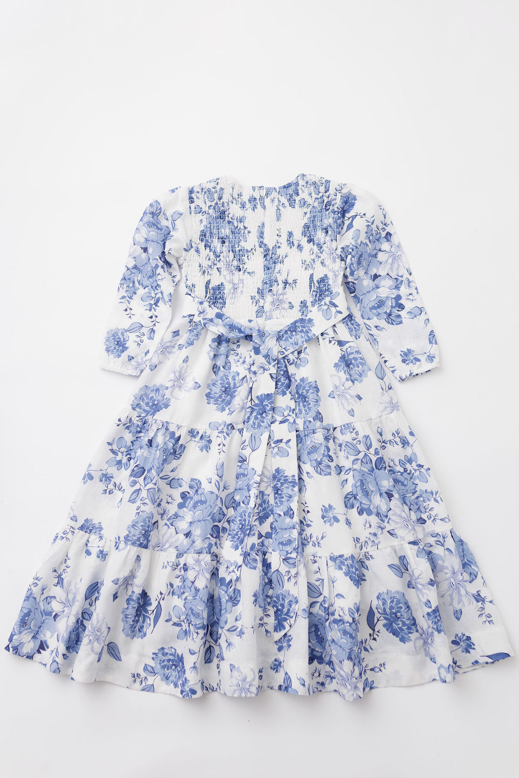 Girls Natural Fiber Dress - Tencel Ramie Blend | Ruffle Dress