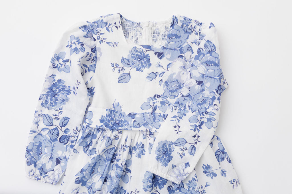 Girls Natural Fiber Dress - Tencel Ramie Blend | Sizes 4-12