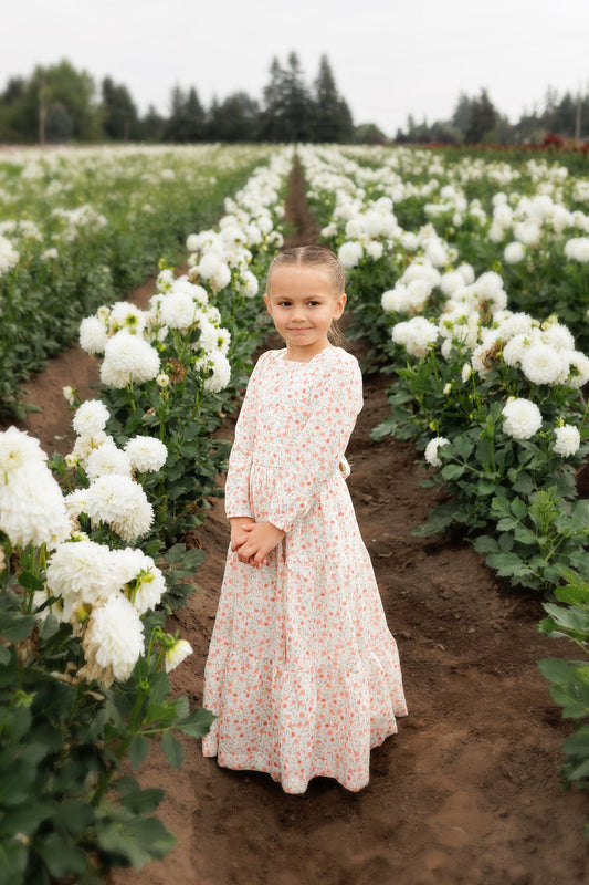 Cotton Girls Sunflower Dress