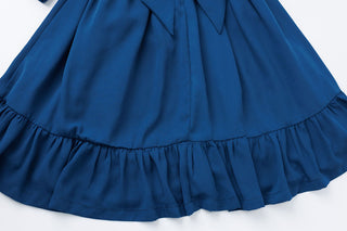 NEW Solid Blue Ruffle Dress 2Y-5Y