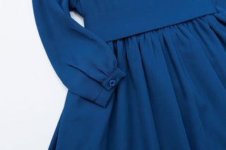 NEW Solid Blue Ruffle Dress 2Y-5Y